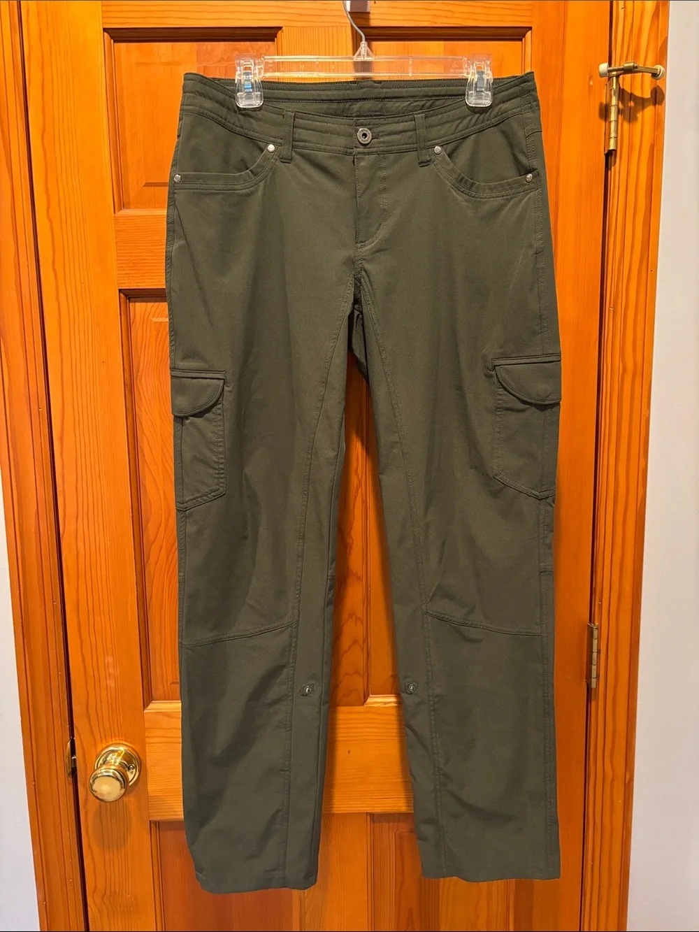 Kuhl Women's Dark Moss Green Freeflex Roll-Up Cargo Pant Size 10 Reg